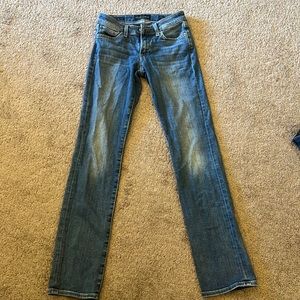 Lucky Brand Size 00/24 Ankle Jeans made with Italian Candiani Denim Fabrics.